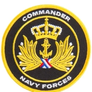 Badge Opstrijkbaar Commander Navy Forces