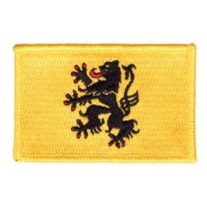 Badge Opstrijkbaar Vlaamse Vlag