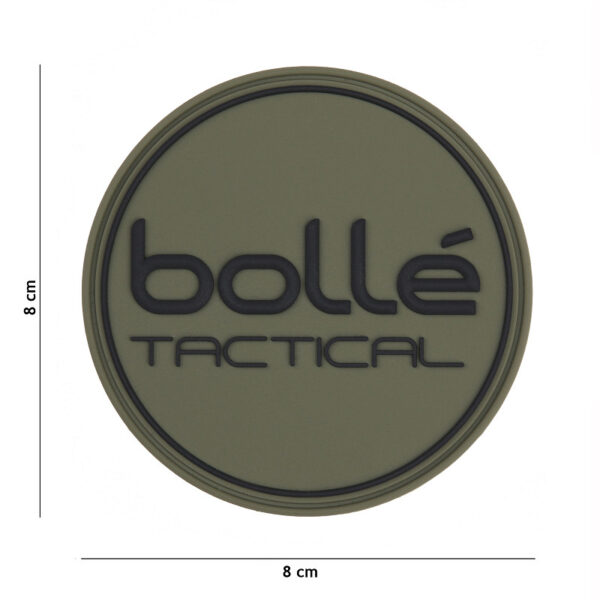 Embleem 3D PVC Bolle tactical groen 8130 Dit Bollé 3D PVC embleem is speciaal ontworpen voor tactische gebruik en beschikt over een stevige klittenband aan de achterzijde voor eenvoudige bevestiging op kleding, tassen of andere uitrusting. Het embleem is duurzaam en perfect voor gebruik in diverse omstandigheden, ideaal voor zowel militaire als outdoor liefhebbers.