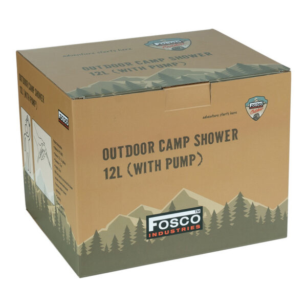 Outdoor buitendouche 12L met pomp7 De <strong>outdoor buitendouche 12L</strong> met pomp is de ultieme oplossing voor avonturiers die van gemak houden. Perfect om mee te nemen naar de <strong>camping</strong>, het <strong>strand</strong> of tijdens een <strong>hike</strong>. Deze slimme buitendouche werkt zonder elektriciteit: vul de zak met water, zet hem in de zon, en geniet van een <strong>warme douche</strong> waar je ook bent. De zak kan tot <strong>12 liter water</strong> bevatten en is ontworpen met handige <strong>meerdere handvatten</strong>, zodat je hem eenvoudig overal mee naartoe kunt nemen. Ook ideaal om je <strong>huisdier</strong> schoon te spoelen na een dag in de natuur. Let wel op dat de watertemperatuur niet hoger mag worden dan <strong>50 graden Celsius</strong>.