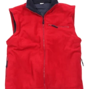 Bodywarmer Vest Fleece met Padding Km - Rood