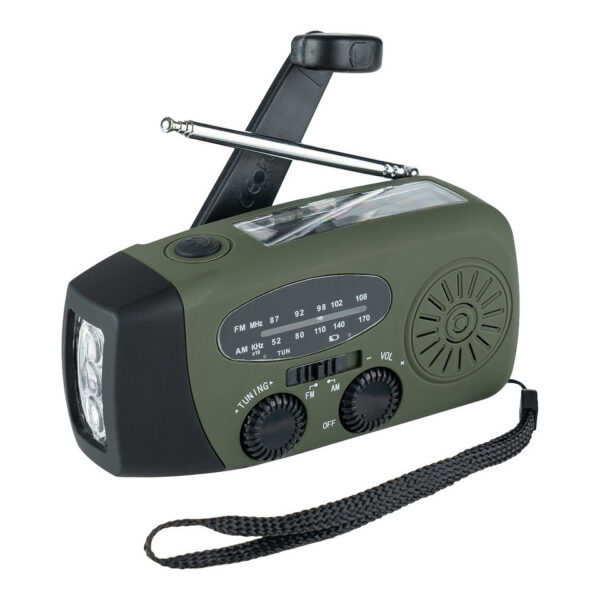 Fosco Noodradio De <strong>Fosco Noodradio</strong> is een onmisbare metgezel voor <strong>outdoor avonturiers</strong> en een ideale aanvulling op je uitrusting tijdens het kamperen of noodsituaties. Deze compacte en veelzijdige noodradio combineert functionaliteit met robuustheid en biedt alles wat je onderweg nodig hebt. Met handige functies zoals een <strong>LED-zaklamp</strong>, een <strong>FM/AM-radio</strong>, en een <strong>SOS-alarm</strong>, ben je altijd voorbereid, zelfs in onverwachte omstandigheden. Deze noodradio onderscheidt zich door zijn <strong>multifunctionele oplaadopties</strong>. Of je nu kiest voor <strong>handzwengel-opladen</strong>, <strong>zonne-energie</strong>, of een snelle oplaadbeurt via <strong>USB-C</strong>, je kunt erop vertrouwen dat je nooit zonder stroom zit. Bovendien is de <strong>flitsers-noodoplaadfunctie</strong> ideaal om je mobiele telefoon van energie te voorzien als dat nodig is. De Fosco Noodradio is <strong>IPX3 waterdicht</strong>, wat betekent dat hij spatwaterbestendig is en geschikt voor gebruik in lichte regen of vochtige omstandigheden. Met een maximaal vermogen van <strong>1,5 W</strong> biedt hij betrouwbare prestaties in compacte vorm. <ul> <li><a href="https://dump.dev.newagents.nl/wp-content/uploads/2024/11/Fosco-Noodradio-spec-sheet.pdf" target="_blank" rel="noopener">SpecSheet</a></li> <li><a href="https://dump.dev.newagents.nl/wp-content/uploads/2024/11/Fosco-Noodradio-CE-certificaat.pdf" target="_blank" rel="noopener">CE-Certificaat</a></li> </ul>